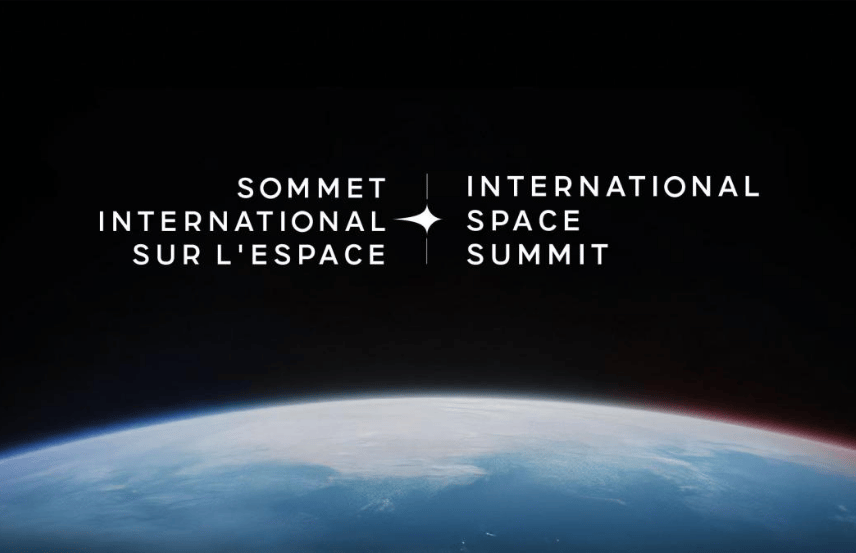 Space-themed visual for the International Space Summit